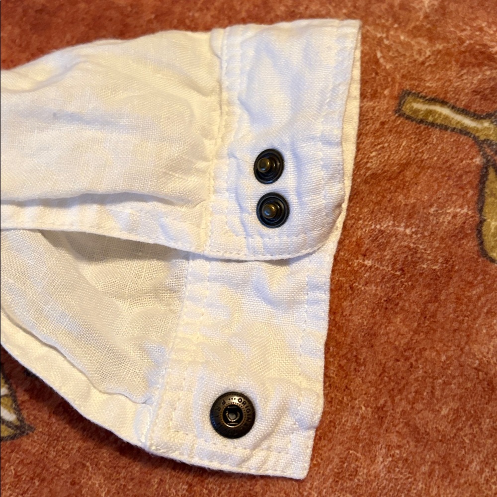 NotPerfectLinen Snap Collared Jacket size M/L - Picture 6 of 8